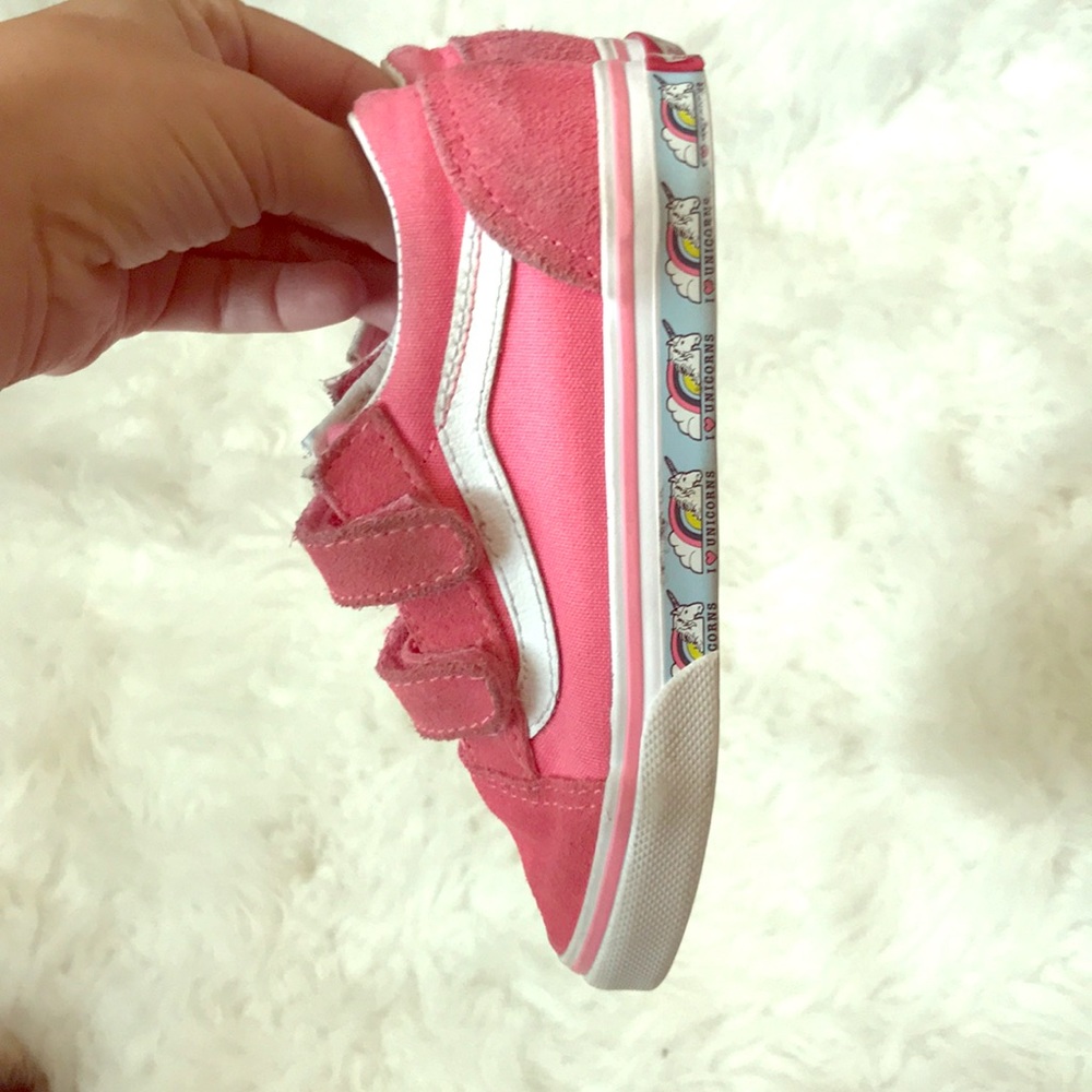 Pink unicorn kids vans